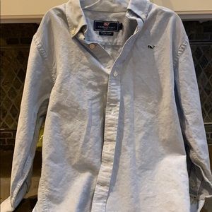 Boys small 8-10 Vineyard Vines blue button down